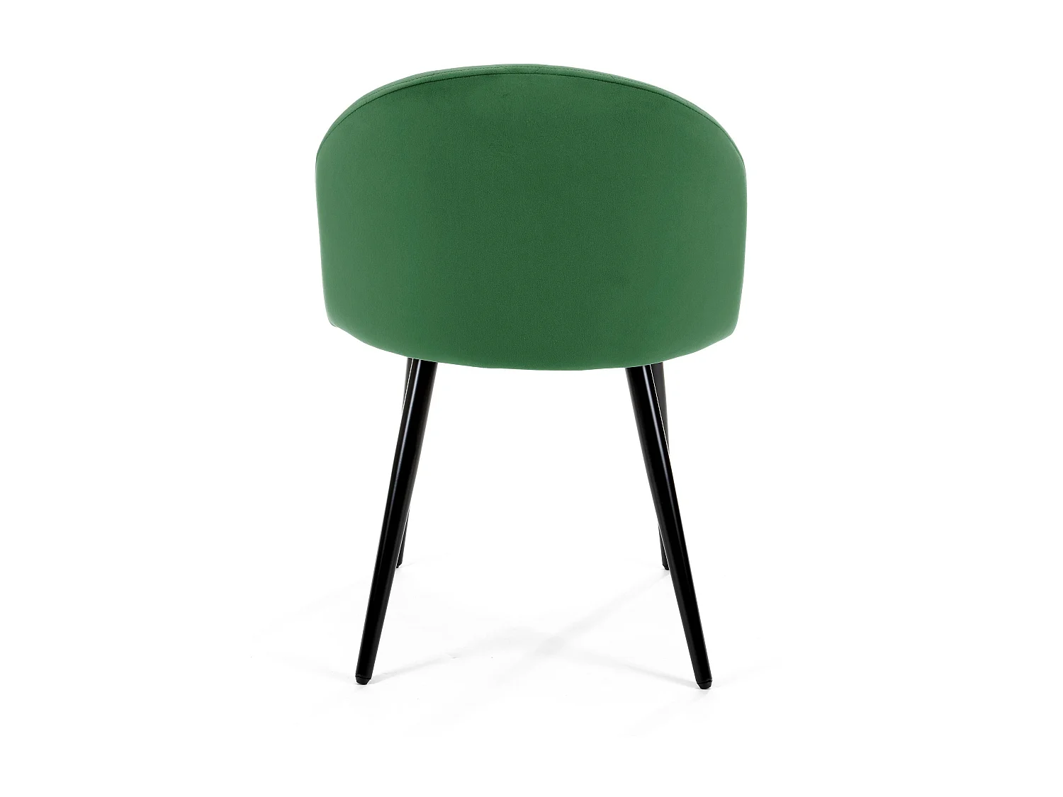 4x Silla de terciopelo con tapizado capitoné SJ077 Verde botella