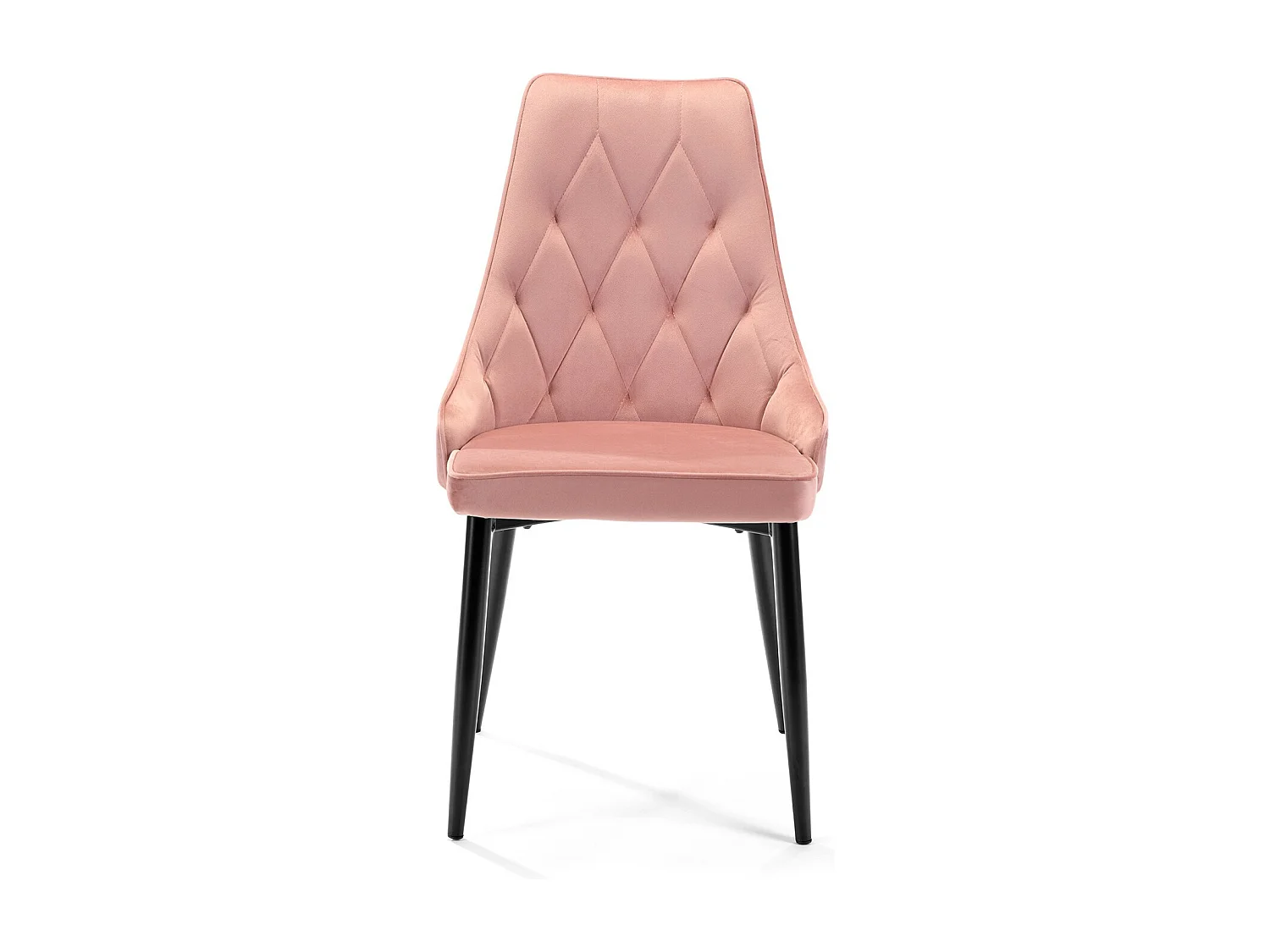 Silla de terciopelo con tapizado capitoné SJ054 Rosa