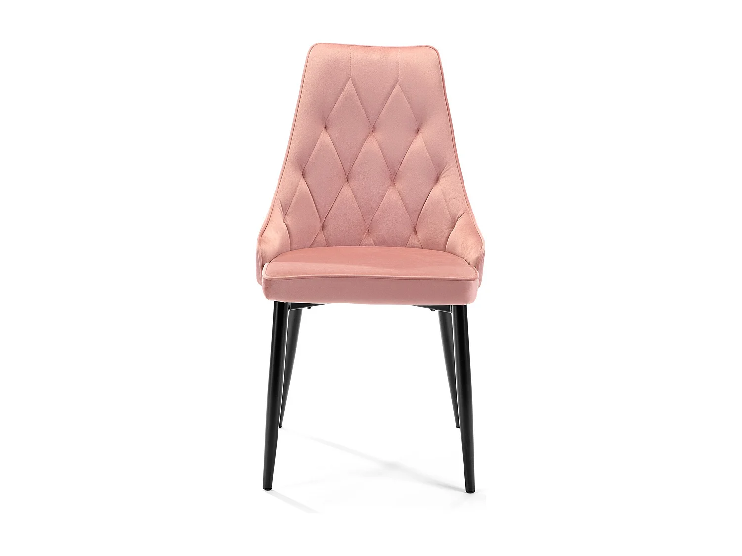 Silla de terciopelo con tapizado capitoné SJ054 Rosa