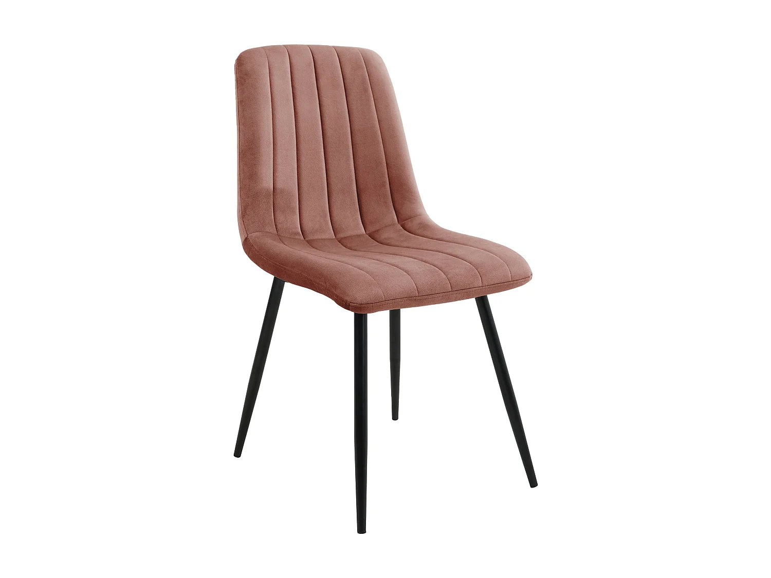 1 Pièce chaise matelassée de salle à manger en velours AKORD SJ.9 Rose