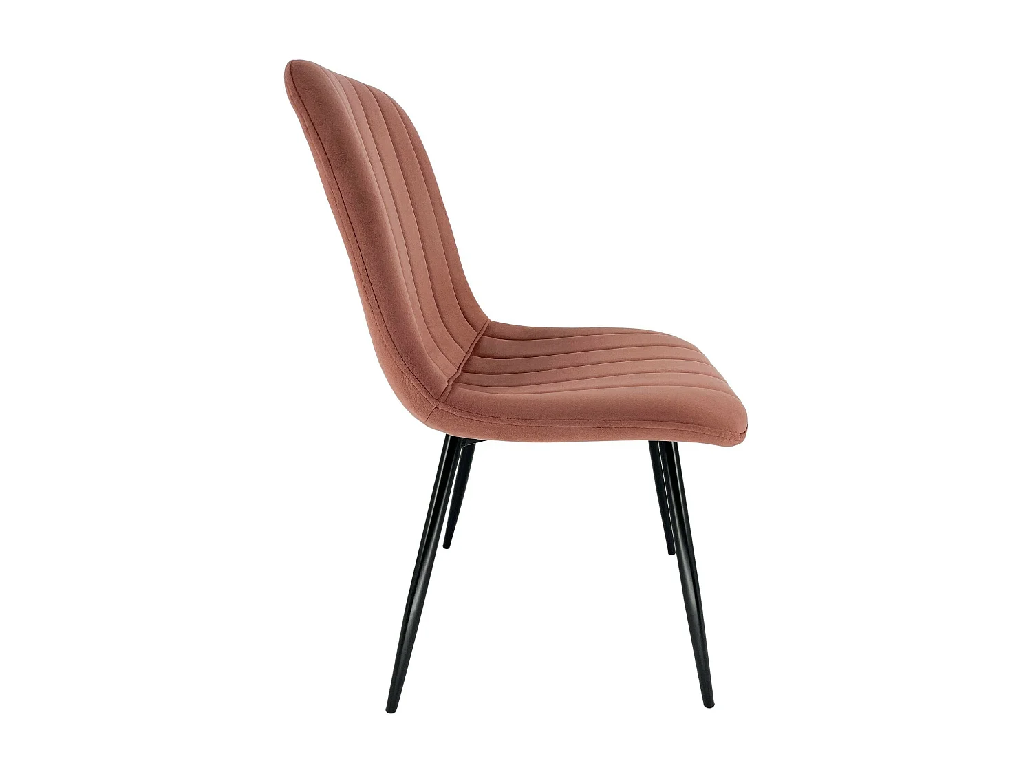 1 Pièce chaise matelassée de salle à manger en velours AKORD SJ.9 Rose