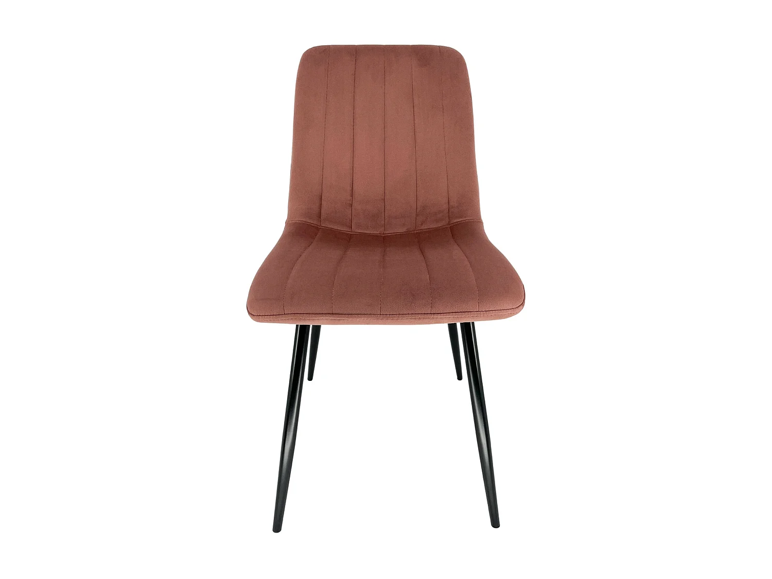 Lot de 2 chaises matelassées de salle à manger en velours AKORD SJ.9 Rose