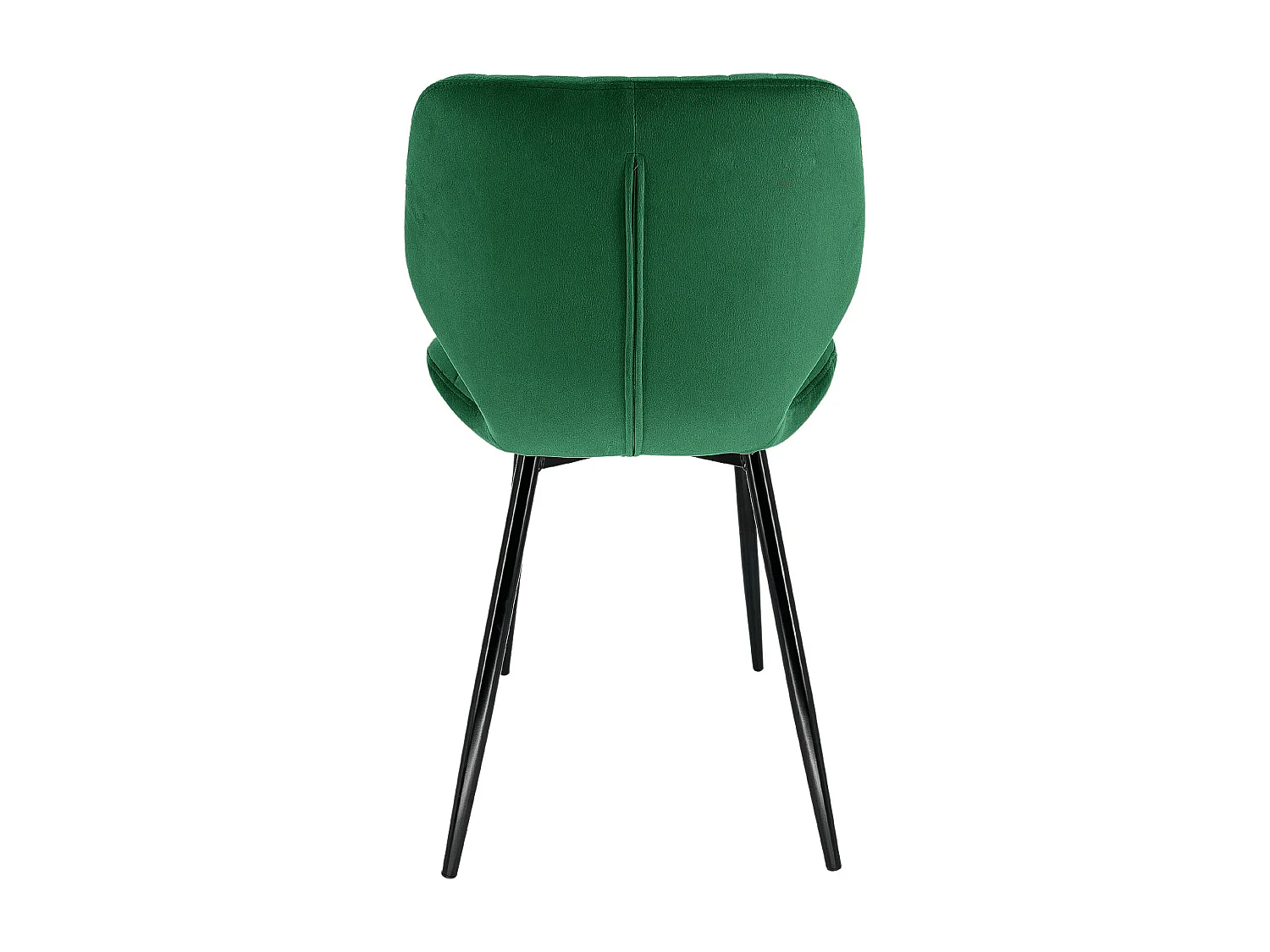 Lot de 4 chaises matelassées de salle à manger en velours AKORD SJ.17 Vert Bouteille