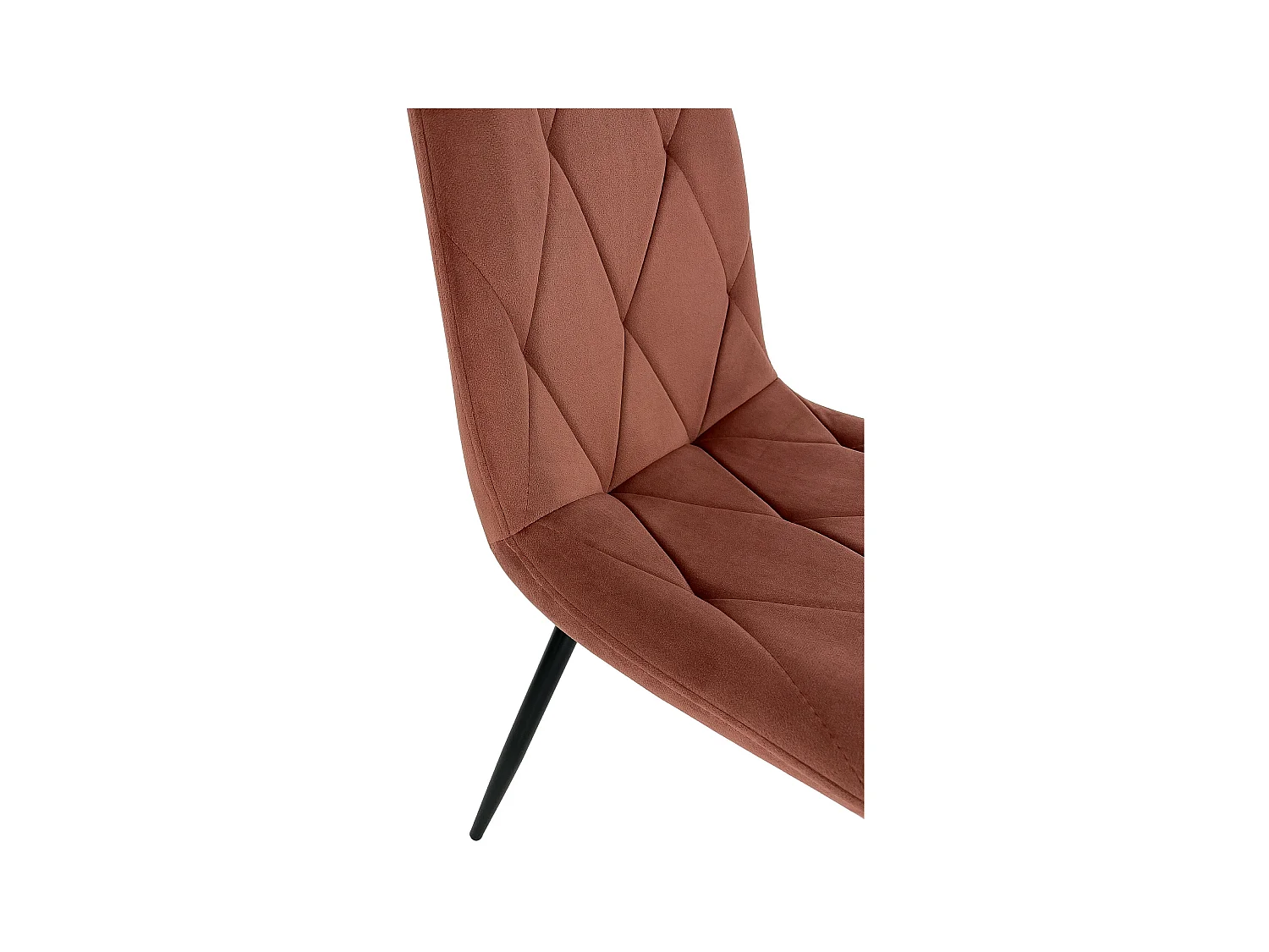 1 Pièce chaise matelassée de salle à manger en velours AKORD SJ.3 Rose