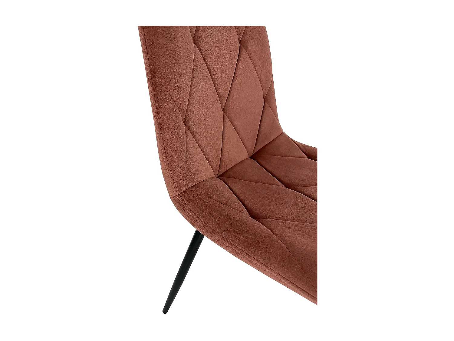 1 Pièce chaise matelassée de salle à manger en velours AKORD SJ.3 Rose