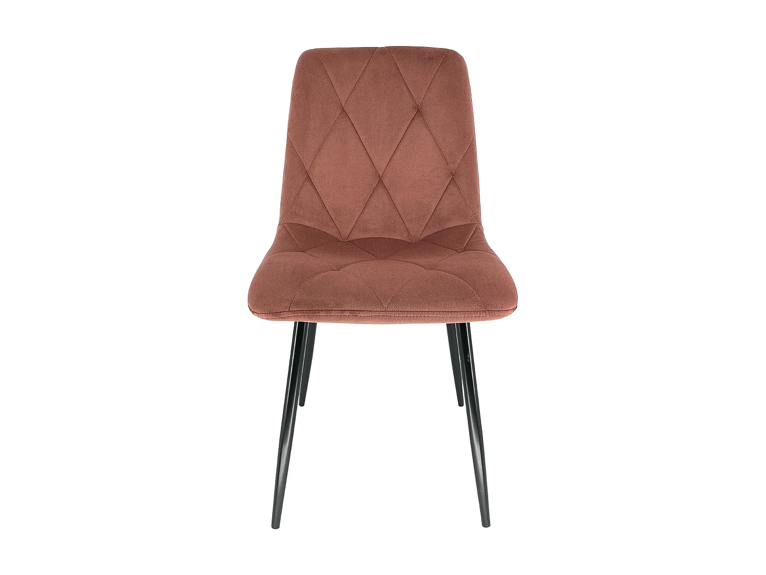 1 Pièce chaise matelassée de salle à manger en velours AKORD SJ.3 Rose