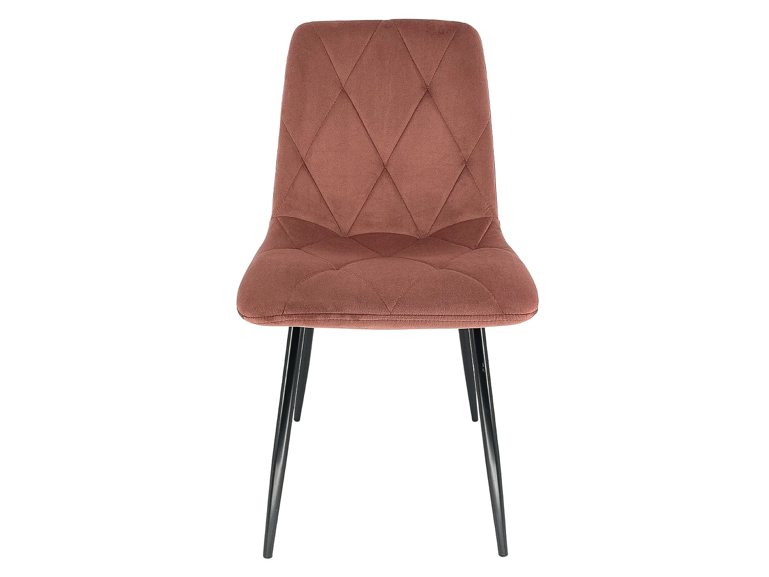 1 Pièce chaise matelassée de salle à manger en velours AKORD SJ.3 Rose
