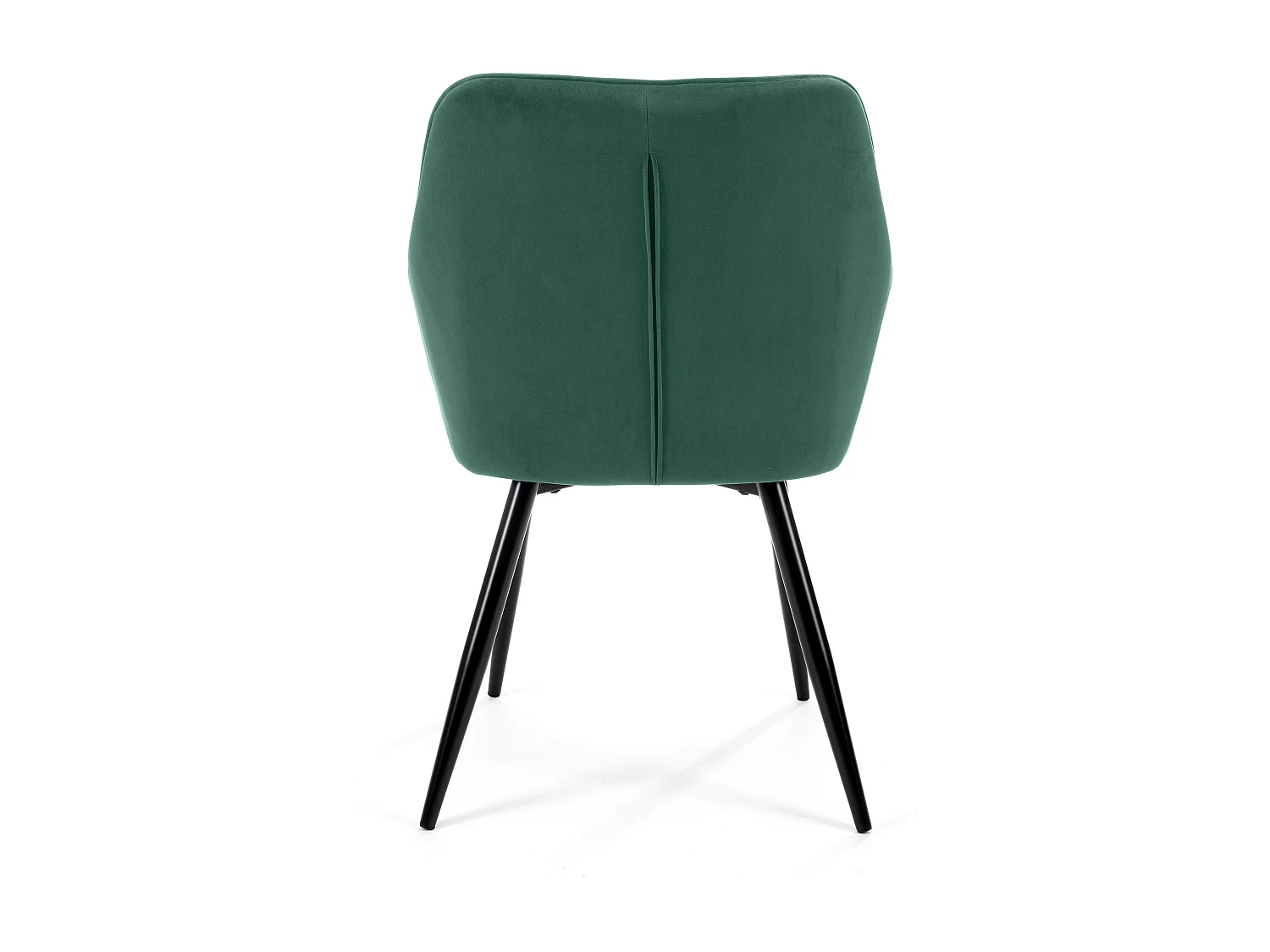 Lot de 2 Chaises matelassées de salle à manger en velours AKORD SJ.082 Vert Bouteille