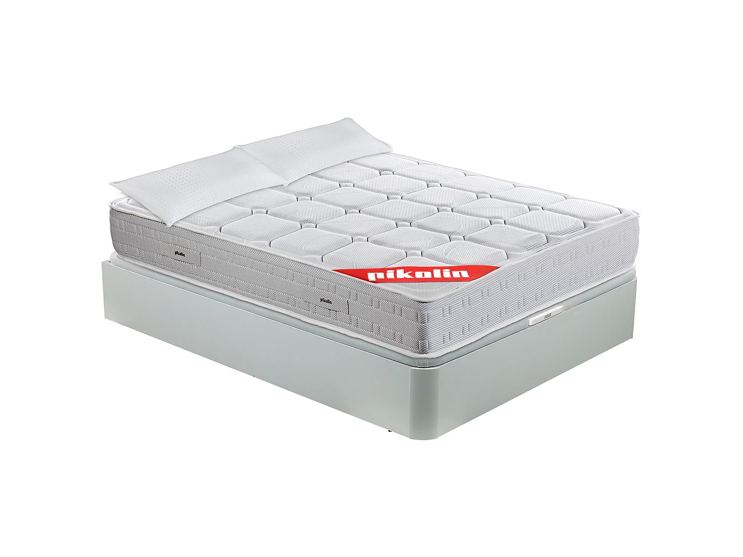 Pack Colchão de molas ensacadas de 27cm, Sommier Articulado PIKOLIN com arrumação e travesseiro. GRÁTIS: Entrega, montagem e remoção do antigo | 150 x 190 cm