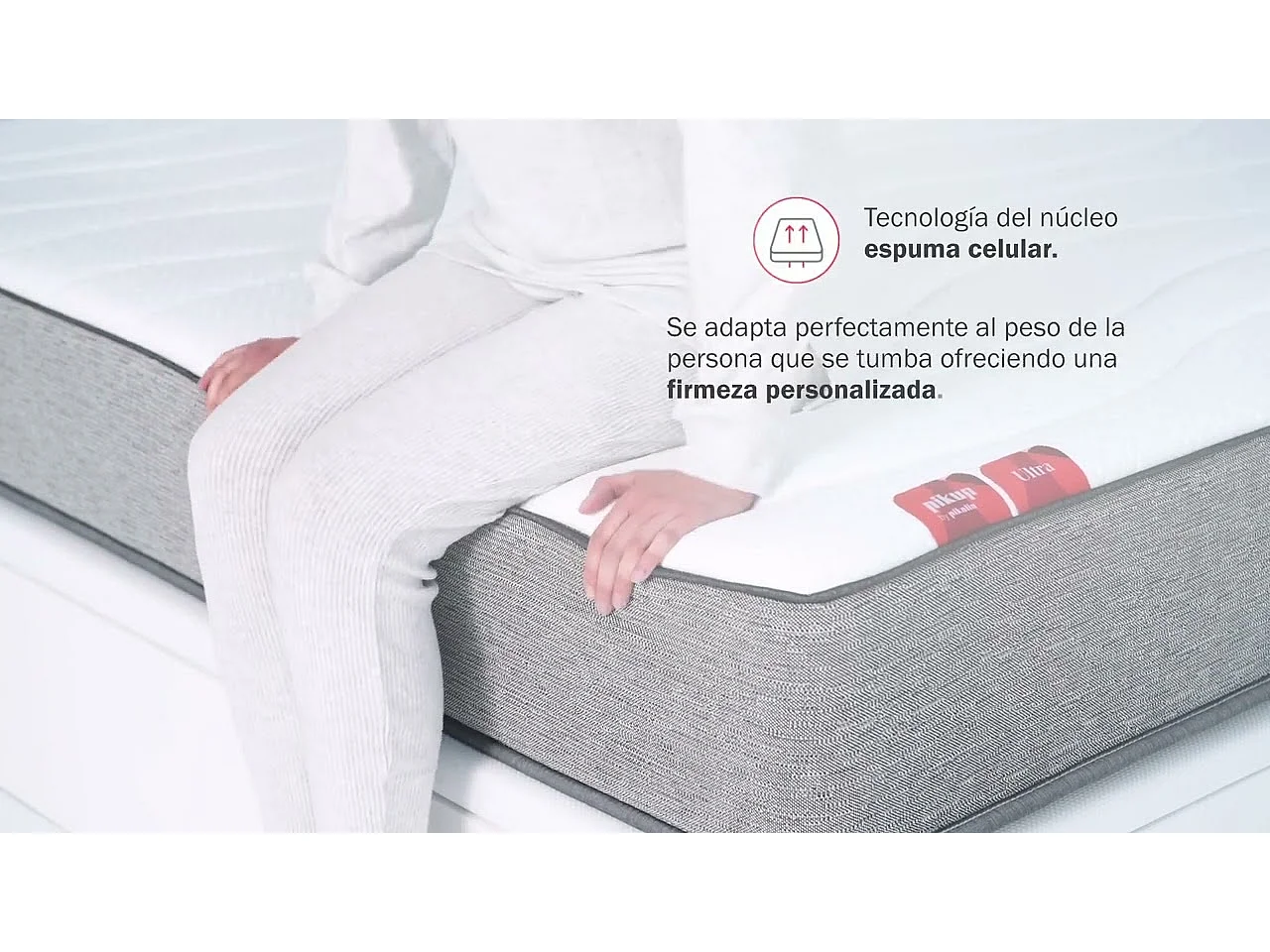 Colchón juvenil 140x190cm |PIKOLIN Ultra |Espuma HR+Visco |Enrollado