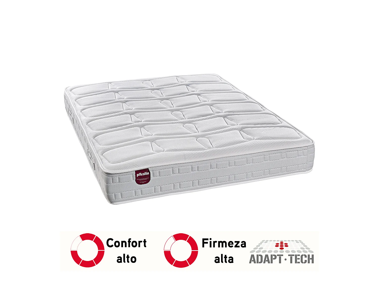 Colchón muelles ensacados 27cm, gama alta, confort viscofoam 90x190