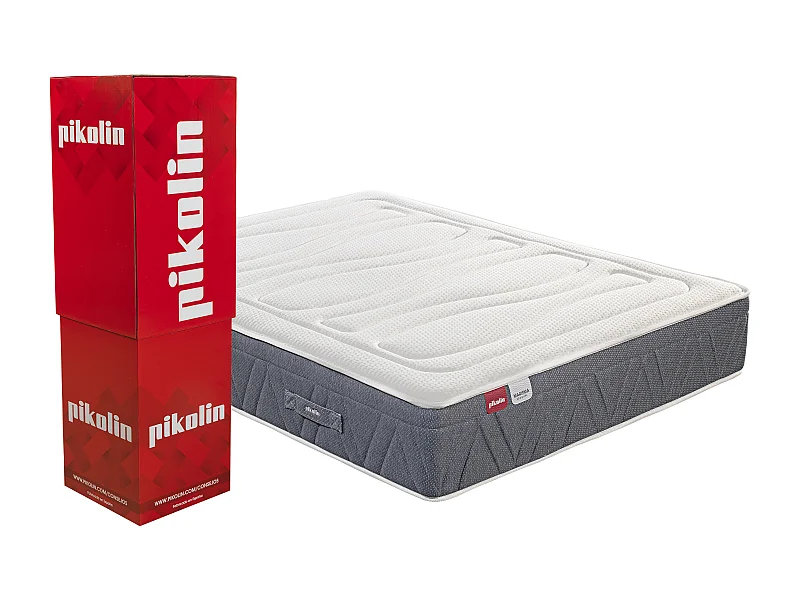 Colchão PIKOLIN de molas ensacadas sustentável, visco progressão 30cm | 180 x 200 cm
