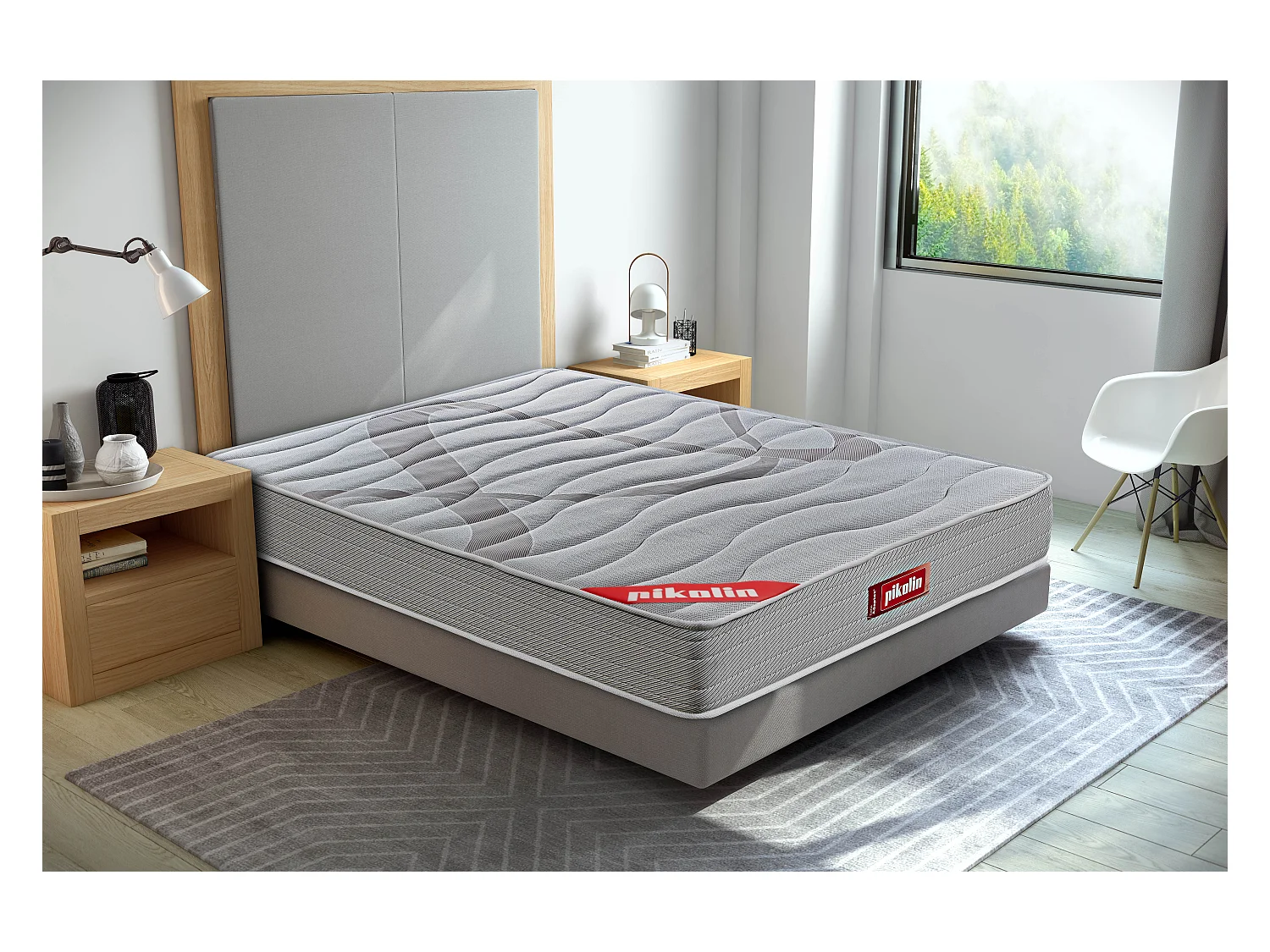 Colchão PIKOLIN Confortcel HR com Pikolatex 23cm, firmeza média alta, | 80 x 200 cm