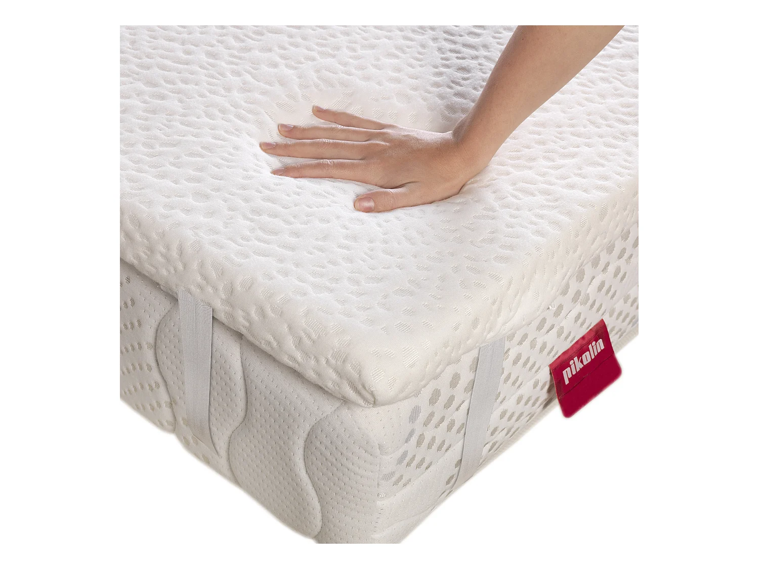 Topper de alto conforto, alivia tensão, capa lavável, zíper | 180 x 190 cm