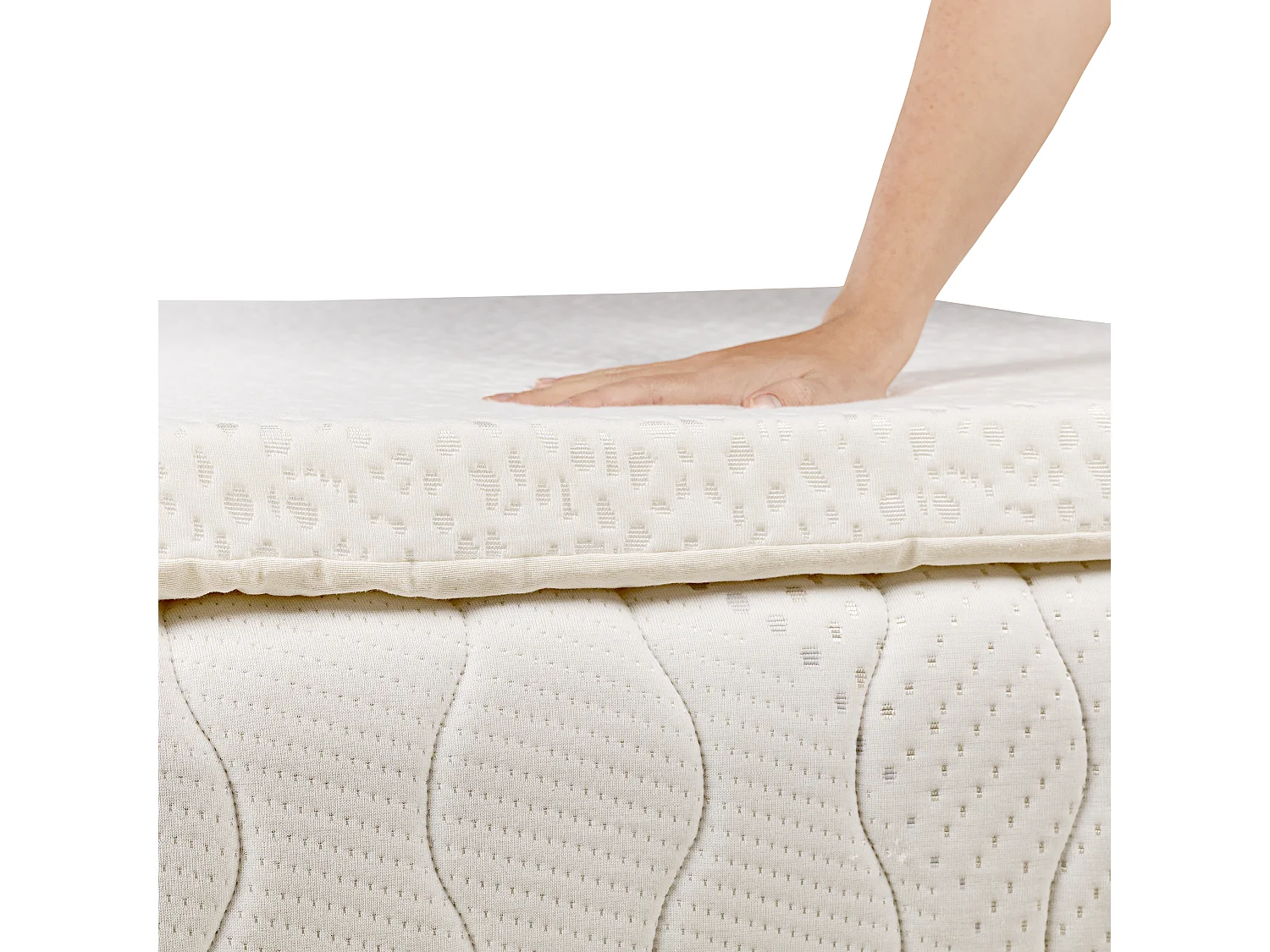 Topper de alto conforto, alivia tensão, capa lavável, zíper | 90 x 200 cm