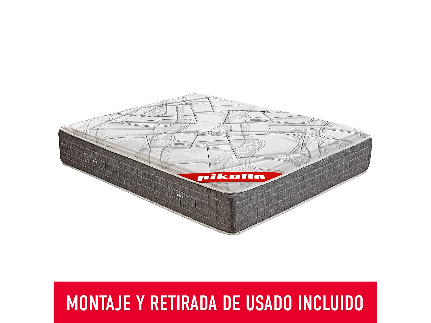 Colchão 140 x 200 cm | PIKOLIN Saturn | Molas Ensacadas + Visco | 32 cm | Conforto Premium