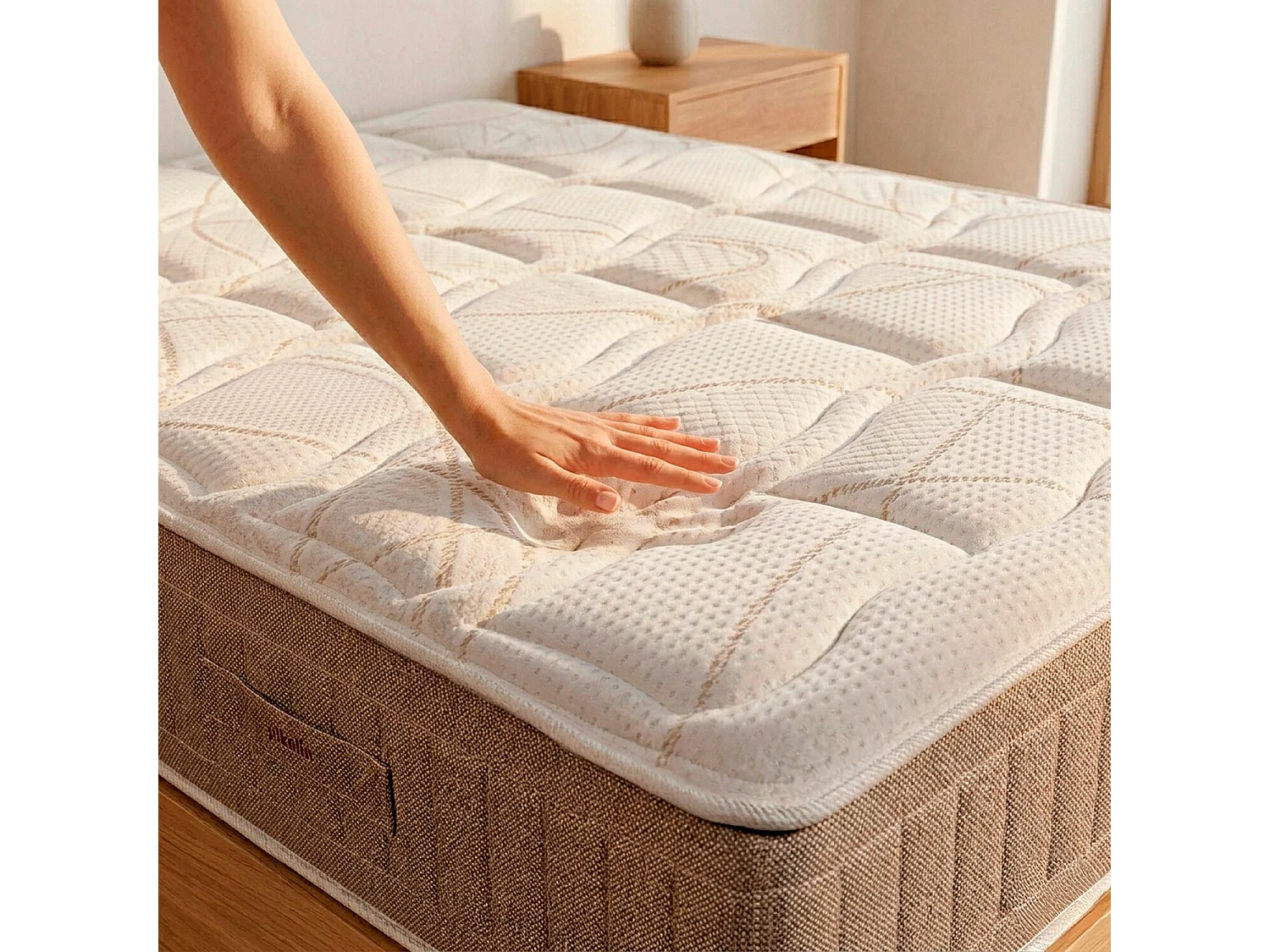 Colchón de 150 x 200 cm de muelles de hilo continuo Normablock® de 30 cm - SNOW de PIKOLIN