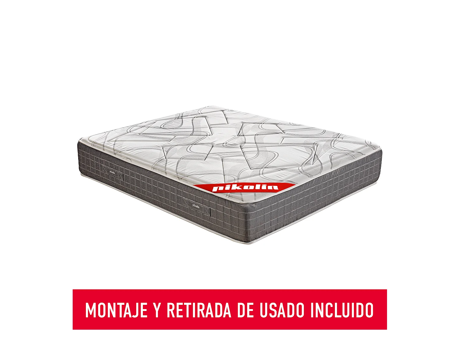 Colchón muelles ensacados 32cm, progresión visco y visco soja 80x200