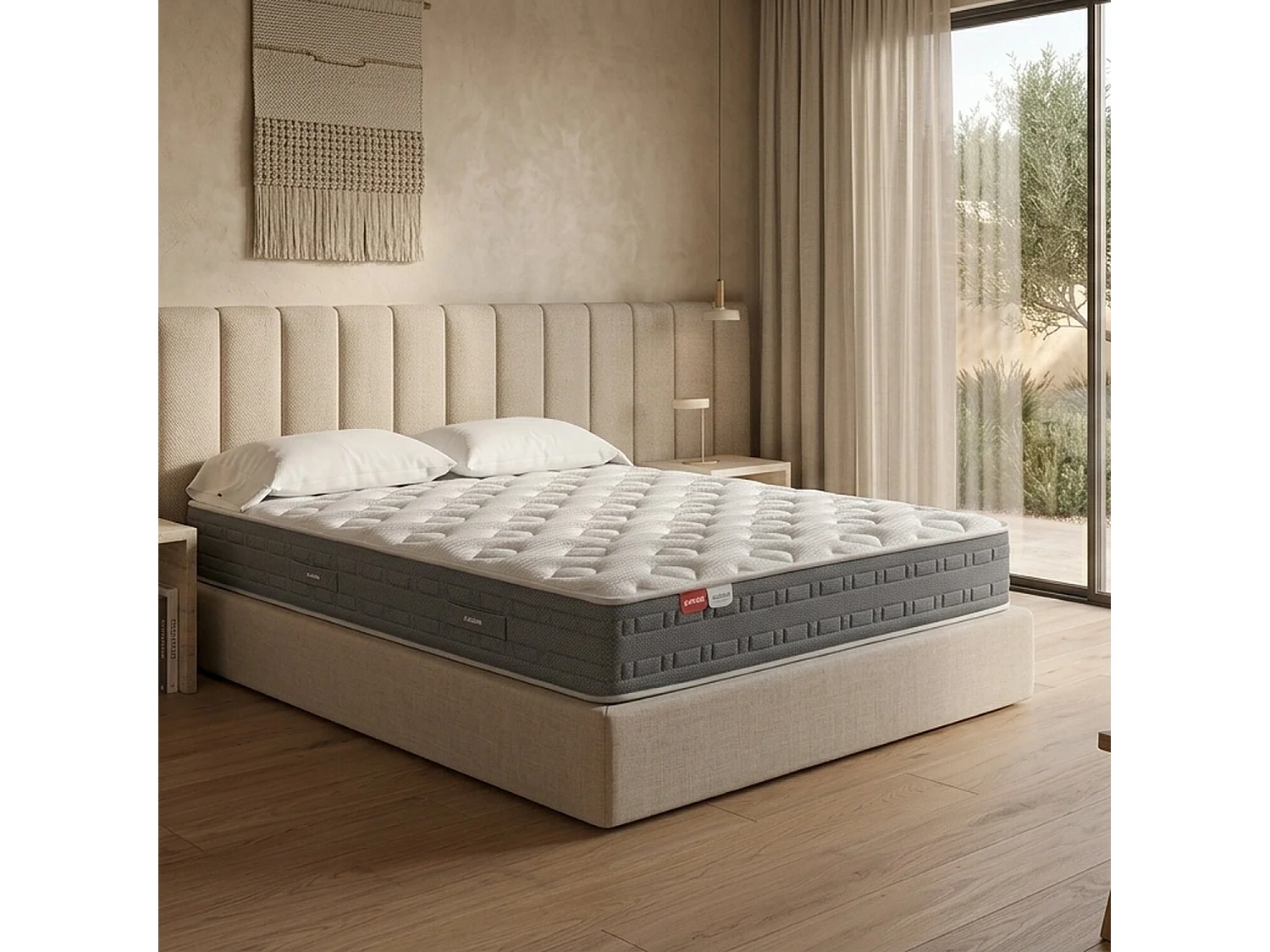 Materasso da 90 x 190 cm in molle insacchettate Adapt-Tech® e memory foam da 28 cm - GALEON di PIKOLIN