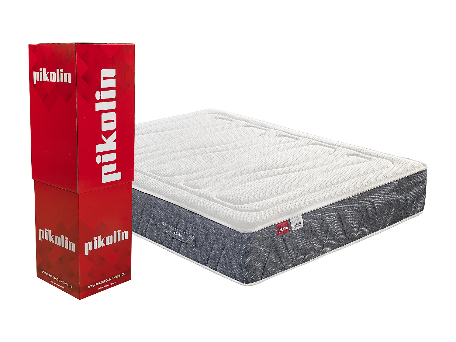 Colchón sostenible muelles ensacados, progresión visco 30cm, 150x190