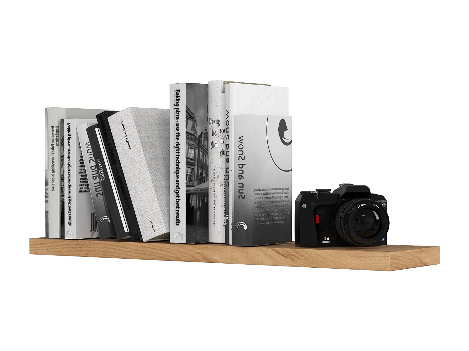 Mensola a muro AKORD PS4 Sonoma Quercia 80 cm 80x20x3,2 cm