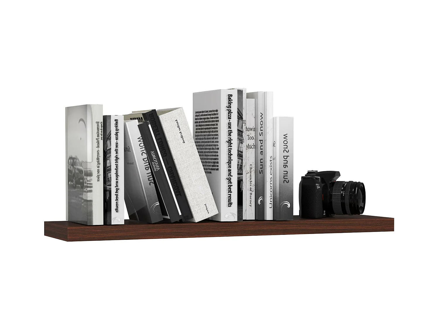 Étagère murale AKORD PS4 Wengé 80 cm 80x20x3,2 cm