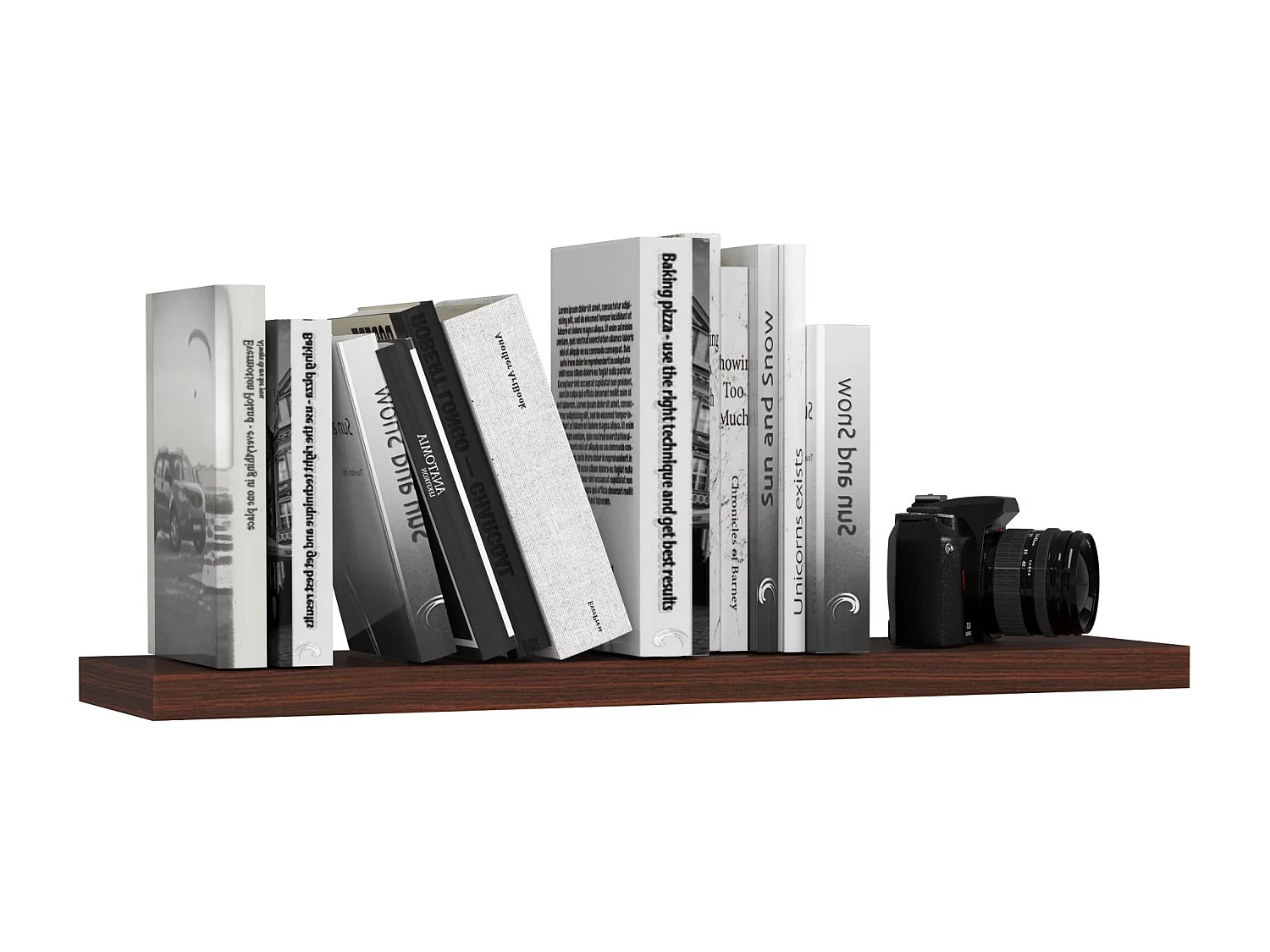 Étagère murale AKORD PS4 Wengé 80 cm 80x20x3,2 cm