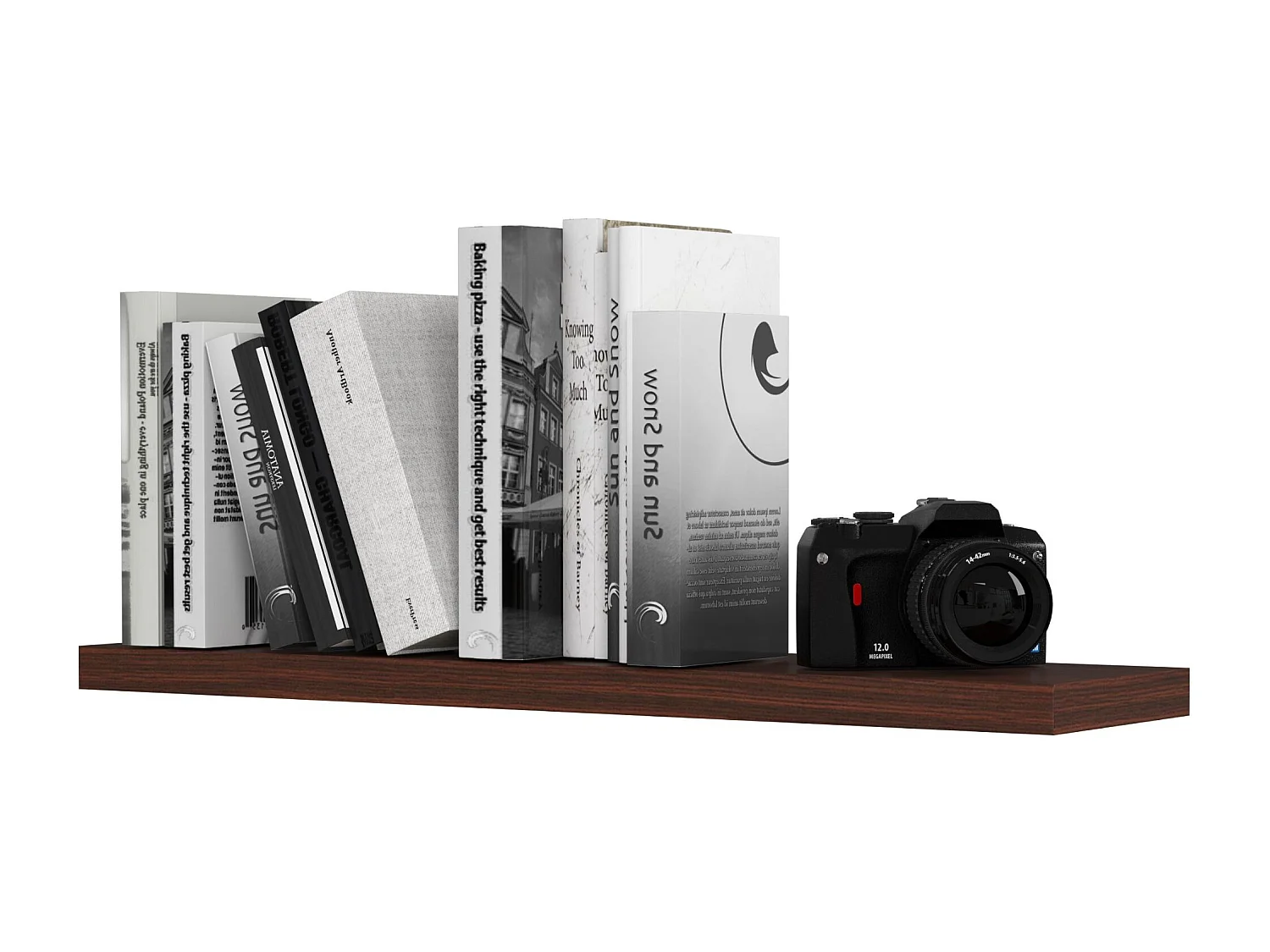 Étagère murale AKORD PS4 Wengé 80 cm 80x20x3,2 cm