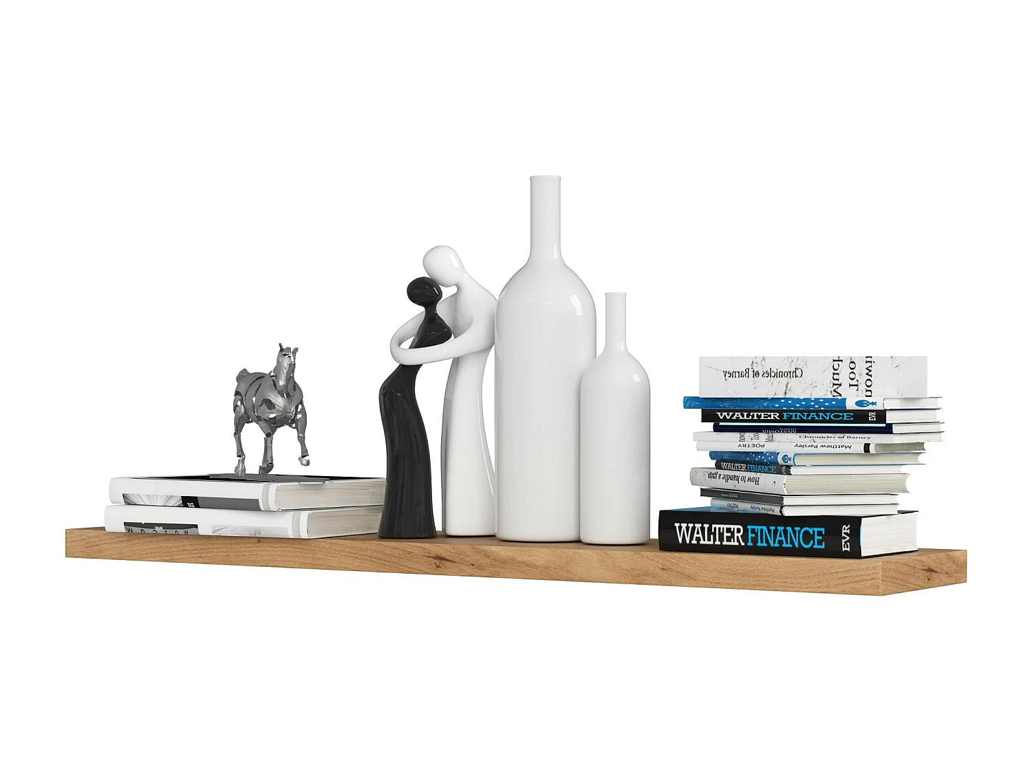 Zwevende Wandplank 100cm Sonoma Eiken - Modern Design voor Thuisdecoratie