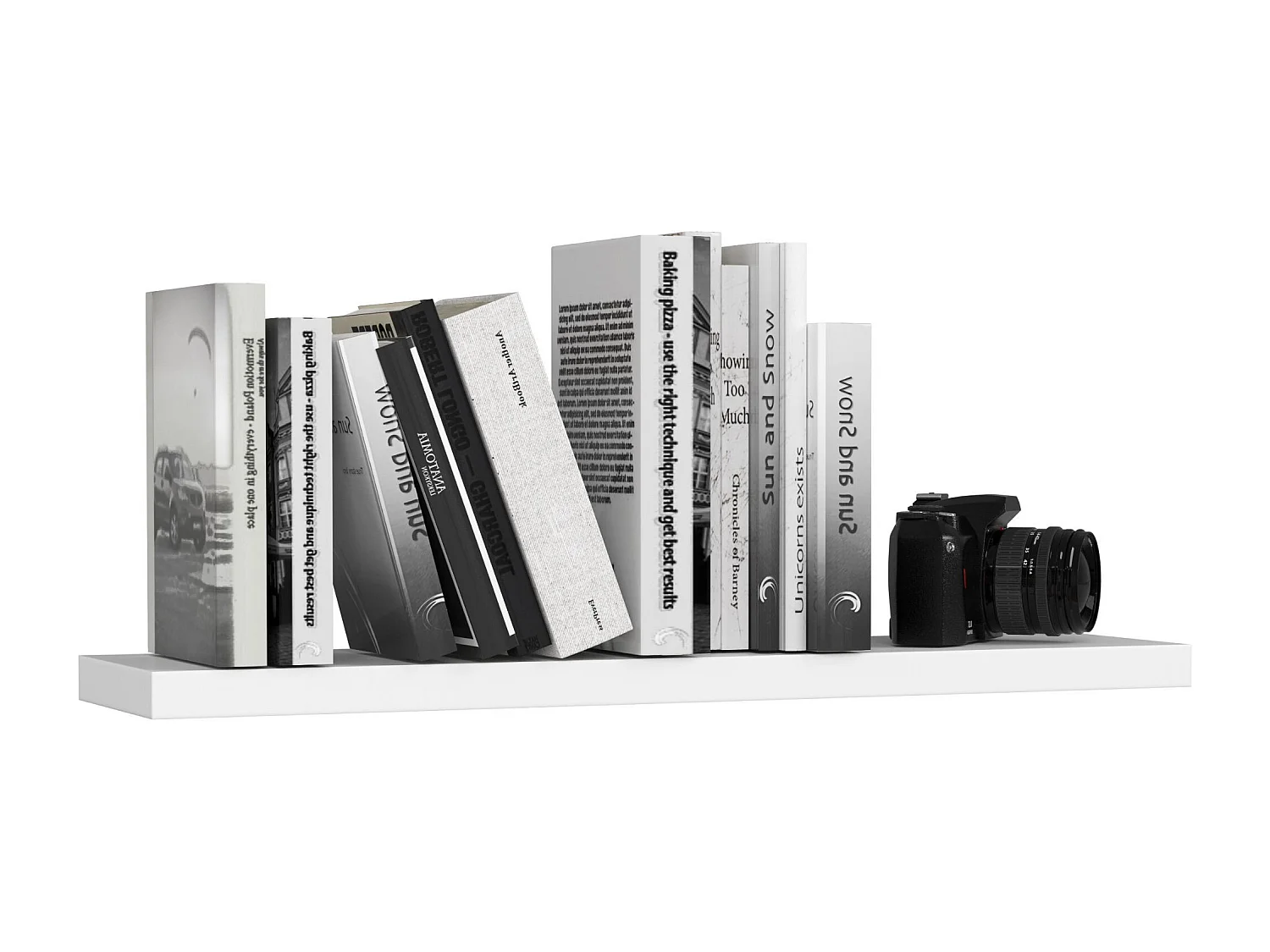 Étagère murale AKORD PS4 Blanche 80 cm 80x20x3,2 cm