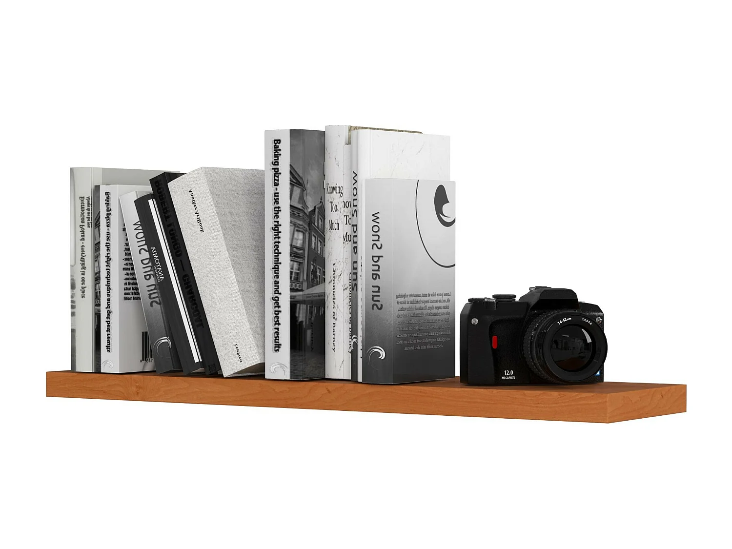 Étagère murale AKORD PS4 Aulne 80 cm couleur Aulne 1 étagère 80x20x3,2 cm