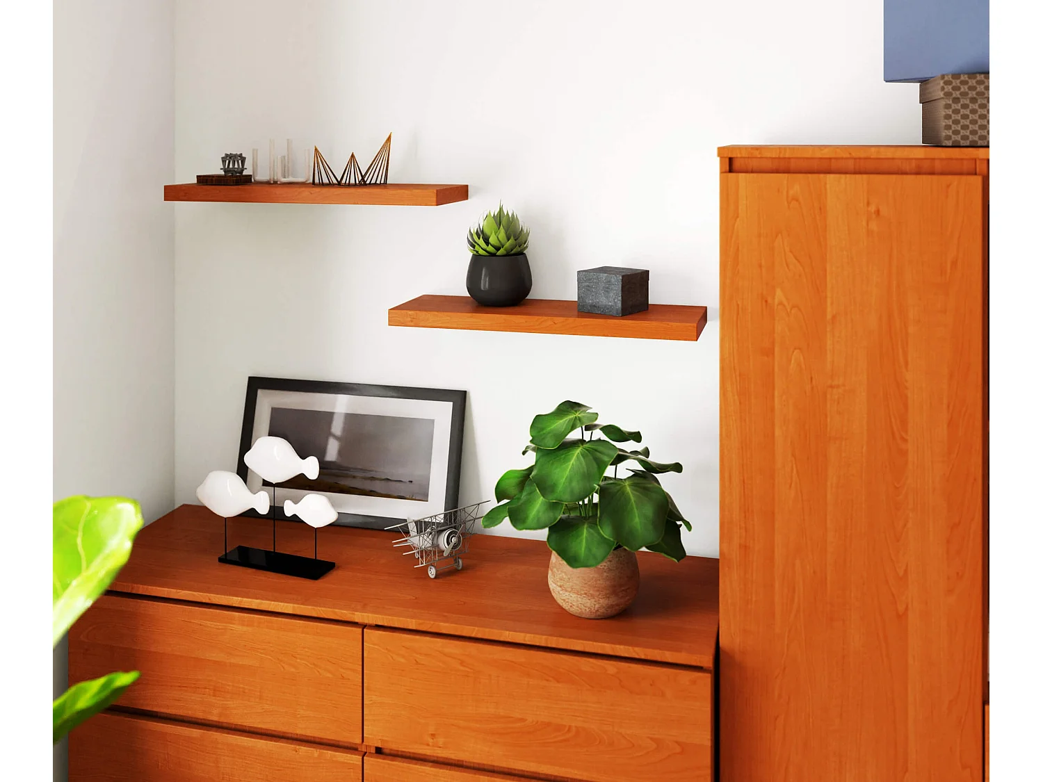 Wandregal AKORD PS3 Erle 60 cm B60 x H3,2 x T20 cm