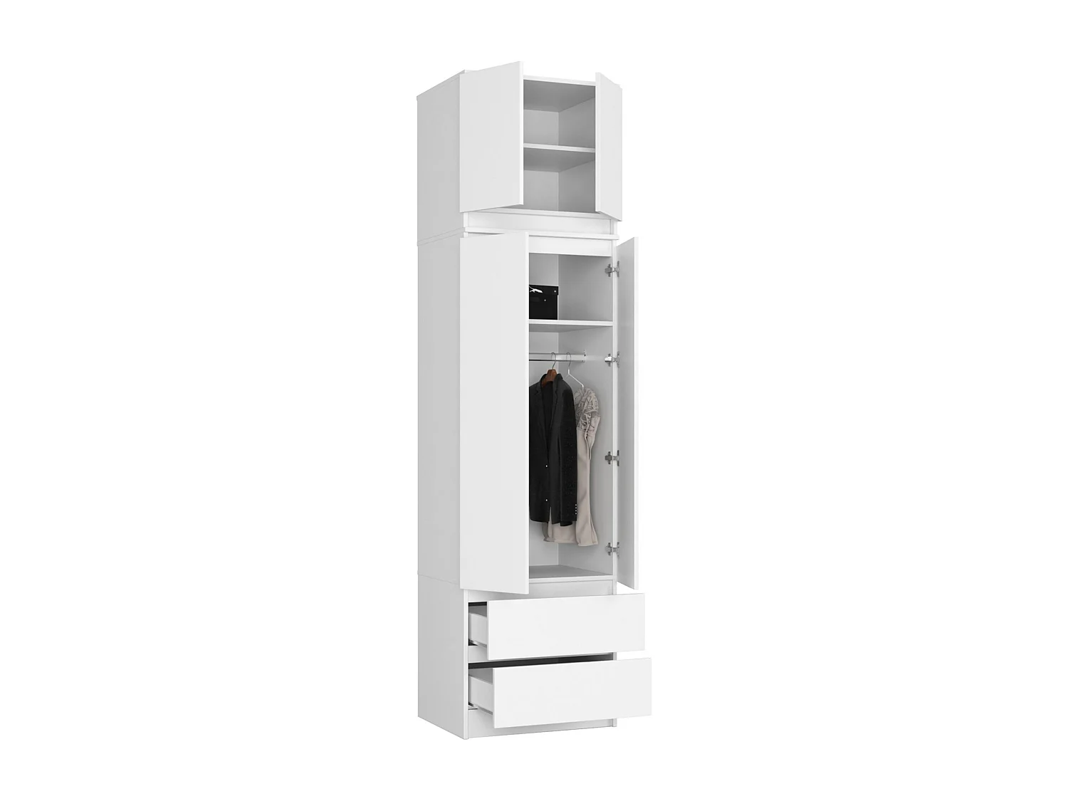 Sopralzo per armadio AKORD S60 Bianco 60 cm 2 ante 60x51x55 cm