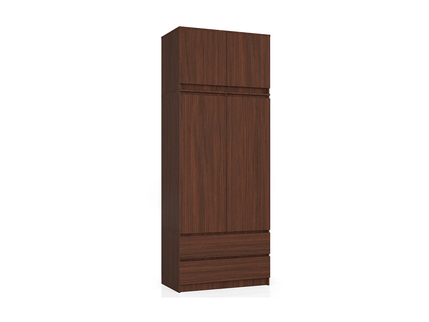 Nadstawka na szafę AKORD S90 Wenge 90 cm 2 drzwi kolor Wenge mat 2 półki 90x51x55 cm