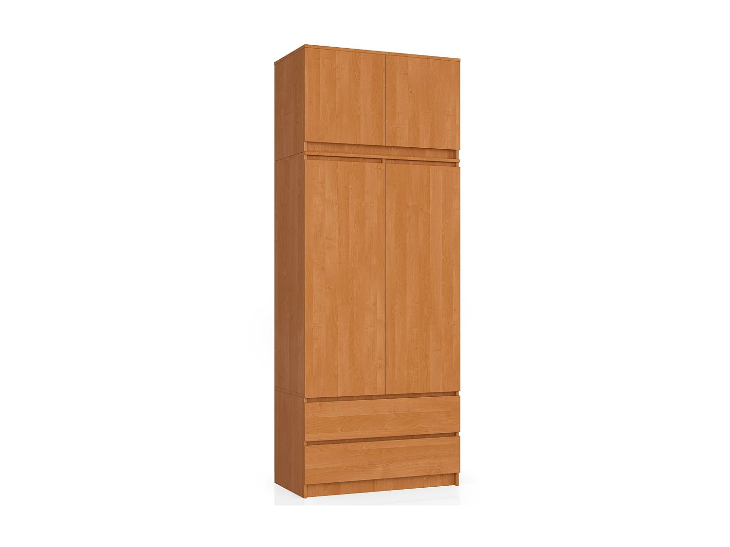 Nadstawka na szafę AKORD S90 Olcha 90 cm 2 drzwi kolor Olcha mat 2 półki 90x51x55 cm