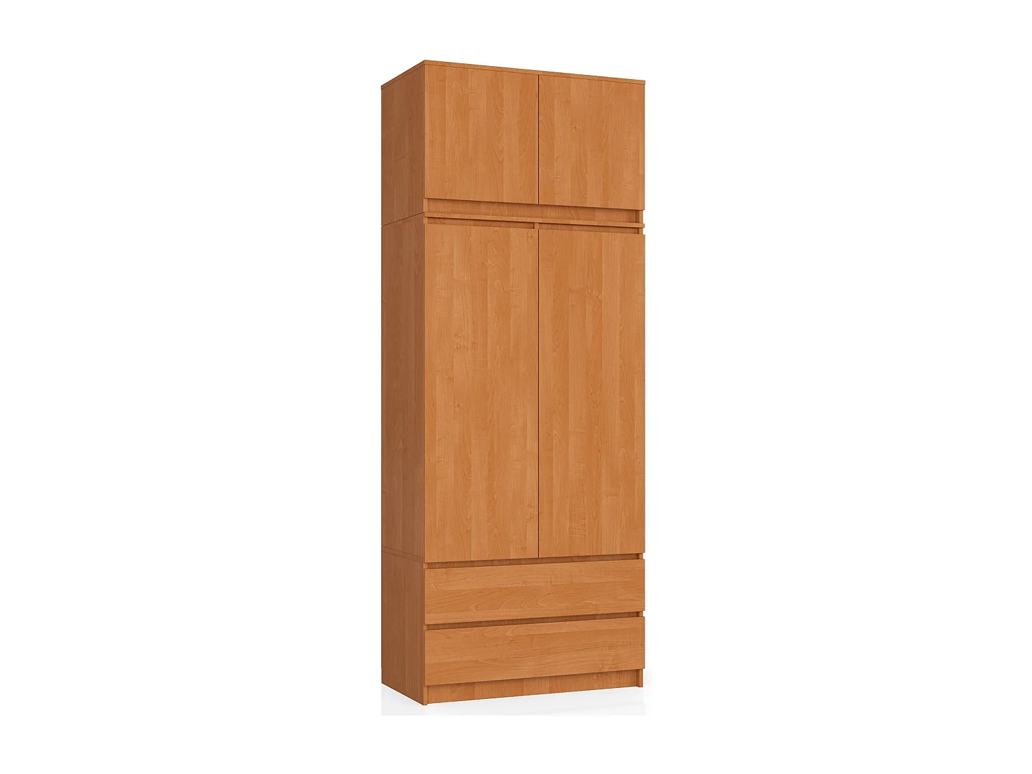 Surmeuble pour armoire AKORD S90 Aulne 90 cm 2 portes façade Aulne 2 étagères 90x51x55 cm