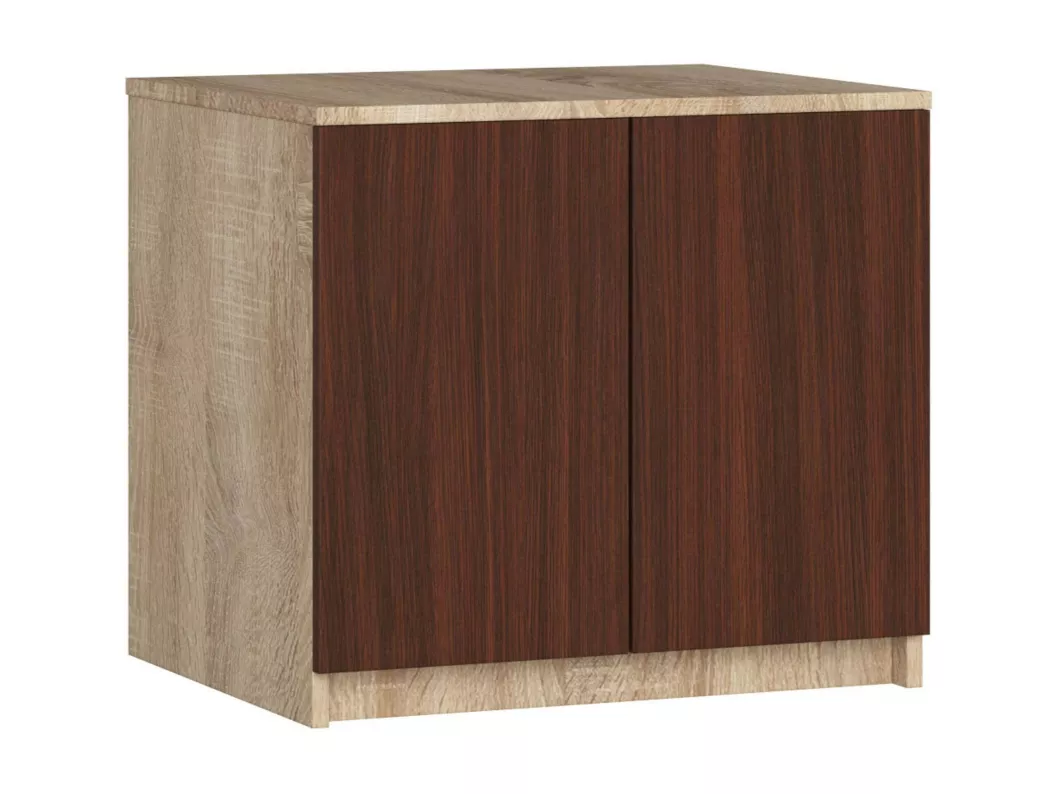 Kauf Unique Schrankaufsatz für Kleiderschrank AKORD S60 Sonoma-Eiche 60 cm 2 Türen 2 Ebenen Front Wenge B60 x H55 x T51 cm