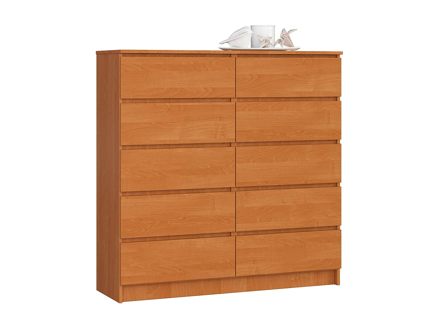 Komoda AKORD K120 Olcha 120 cm 10 szuflad kolor Olcha mat 120x40x121 cm