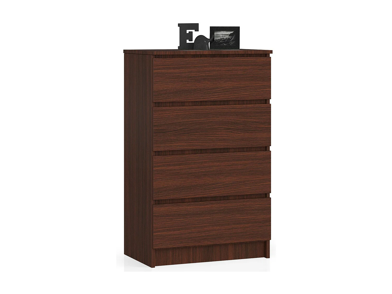 Commode AKORD K60 Wengé 60 cm 4 tiroirs façade Wengé 60x40x99 cm
