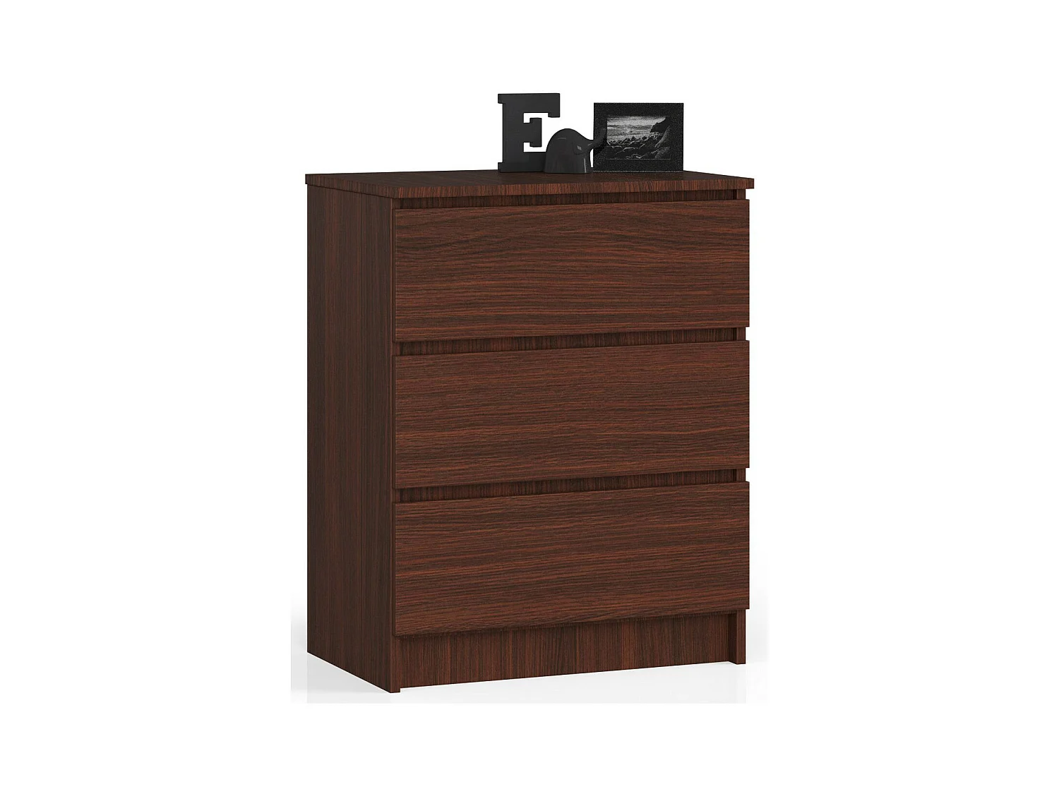 Commode AKORD K60 Wengé 60 cm 3 tiroirs façade Wengé 60x40x77 cm