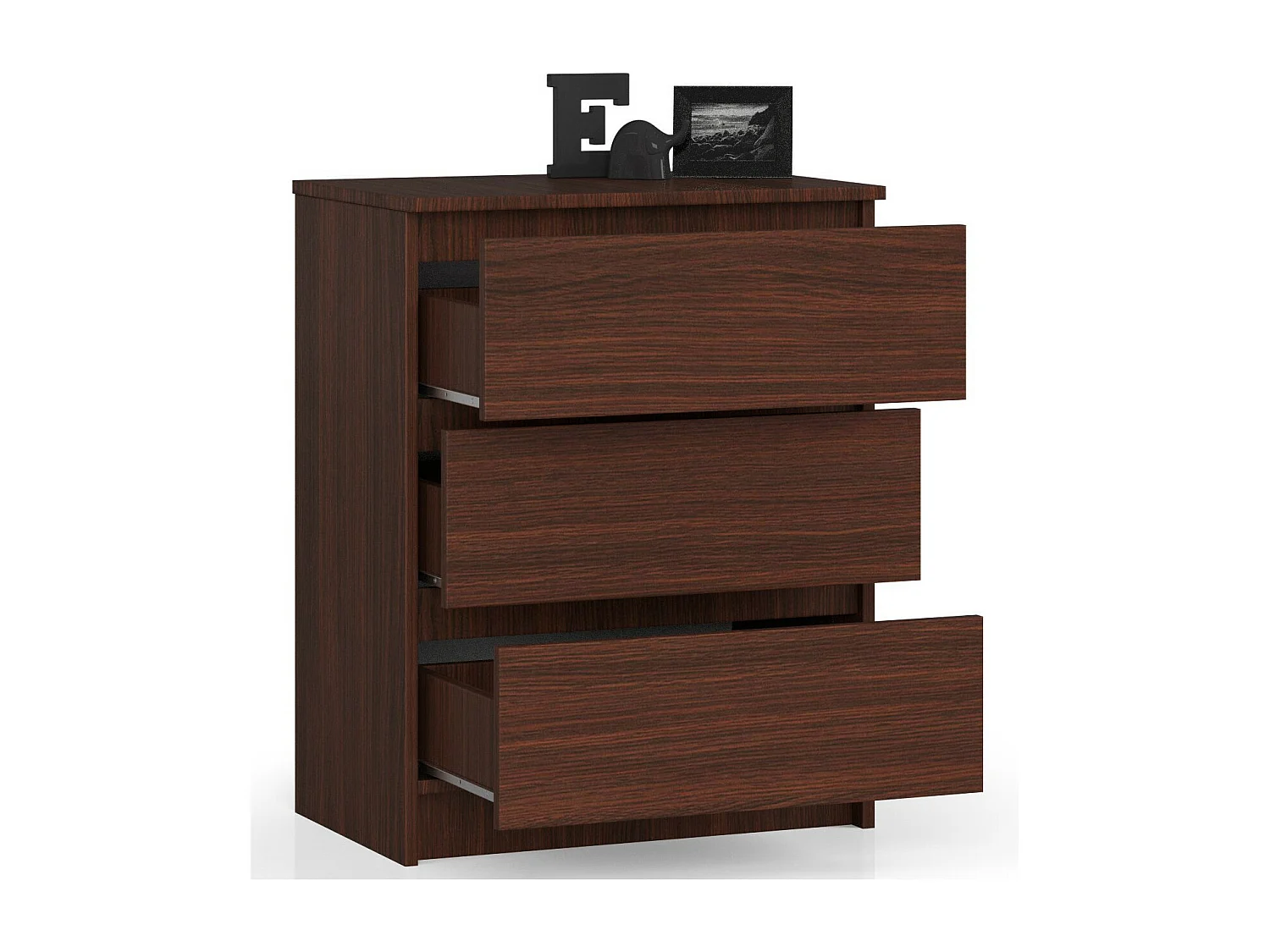Kommode AKORD K60 Wenge 60 cm 3 Schubladen B60 x H77 x T40 cm