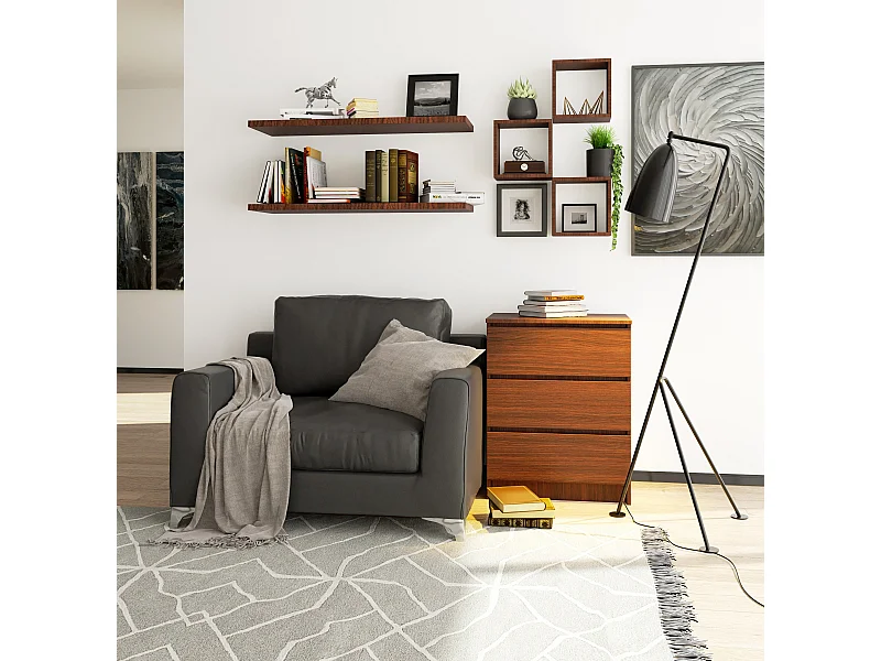 Kommode AKORD K60 Wenge 60 cm 3 Schubladen B60 x H77 x T40 cm