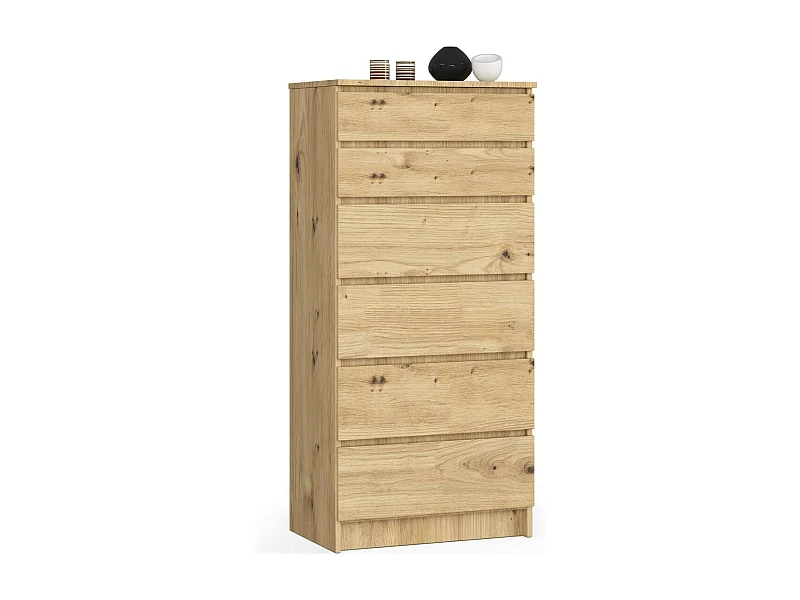 Cassettiera AKORD K60 Cassettiera Quercia Artisan 60 cm 6 cassetti 60x40x130 cm
