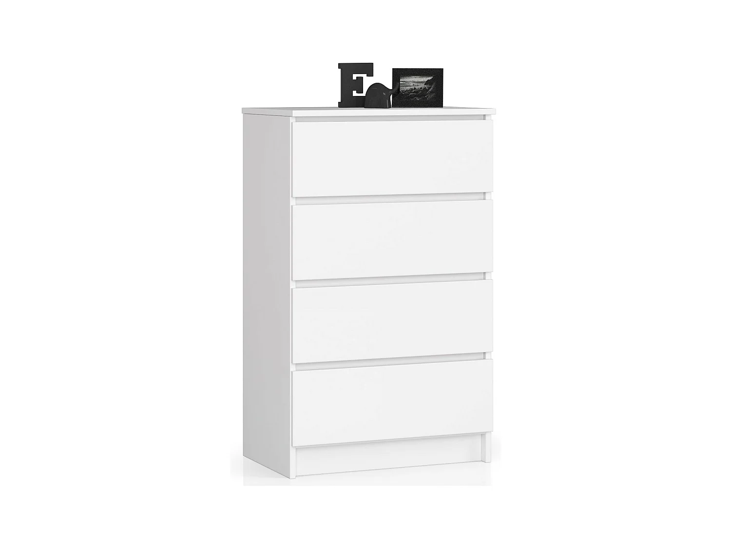 Cassettiera AKORD K60 Cassettiera Bianca 60 cm 4 cassetti 60x40x99 cm