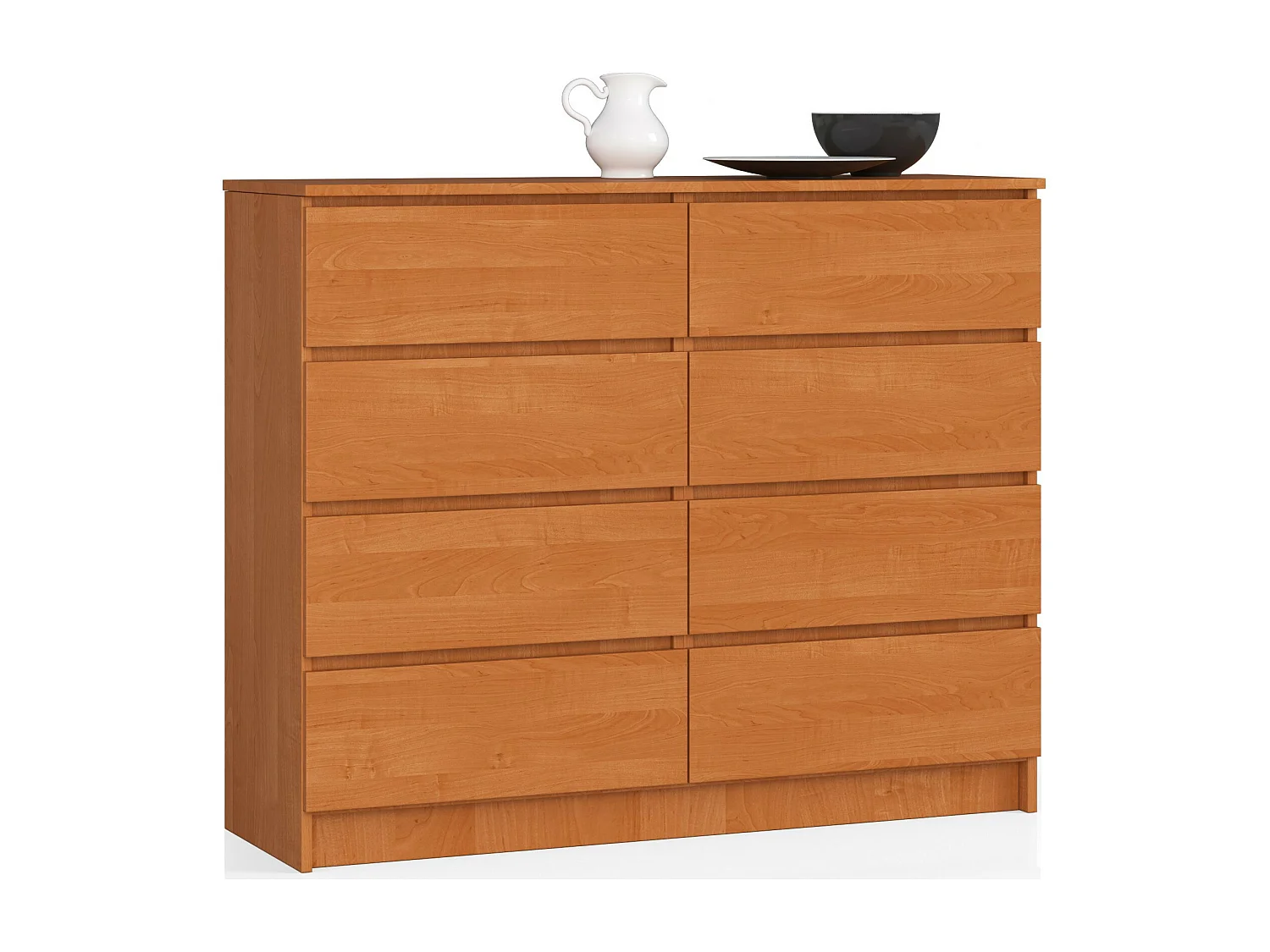 Cassettiera AKORD K120 Ontano 120 cm 8 cassetti 120x40x99 cm