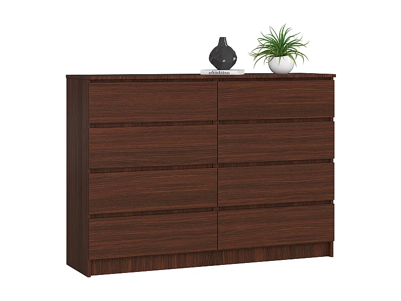Ladekast K140 met 8 Lades / AKORD Furniture Factory / Venge / 138 x 99 x 40 cm