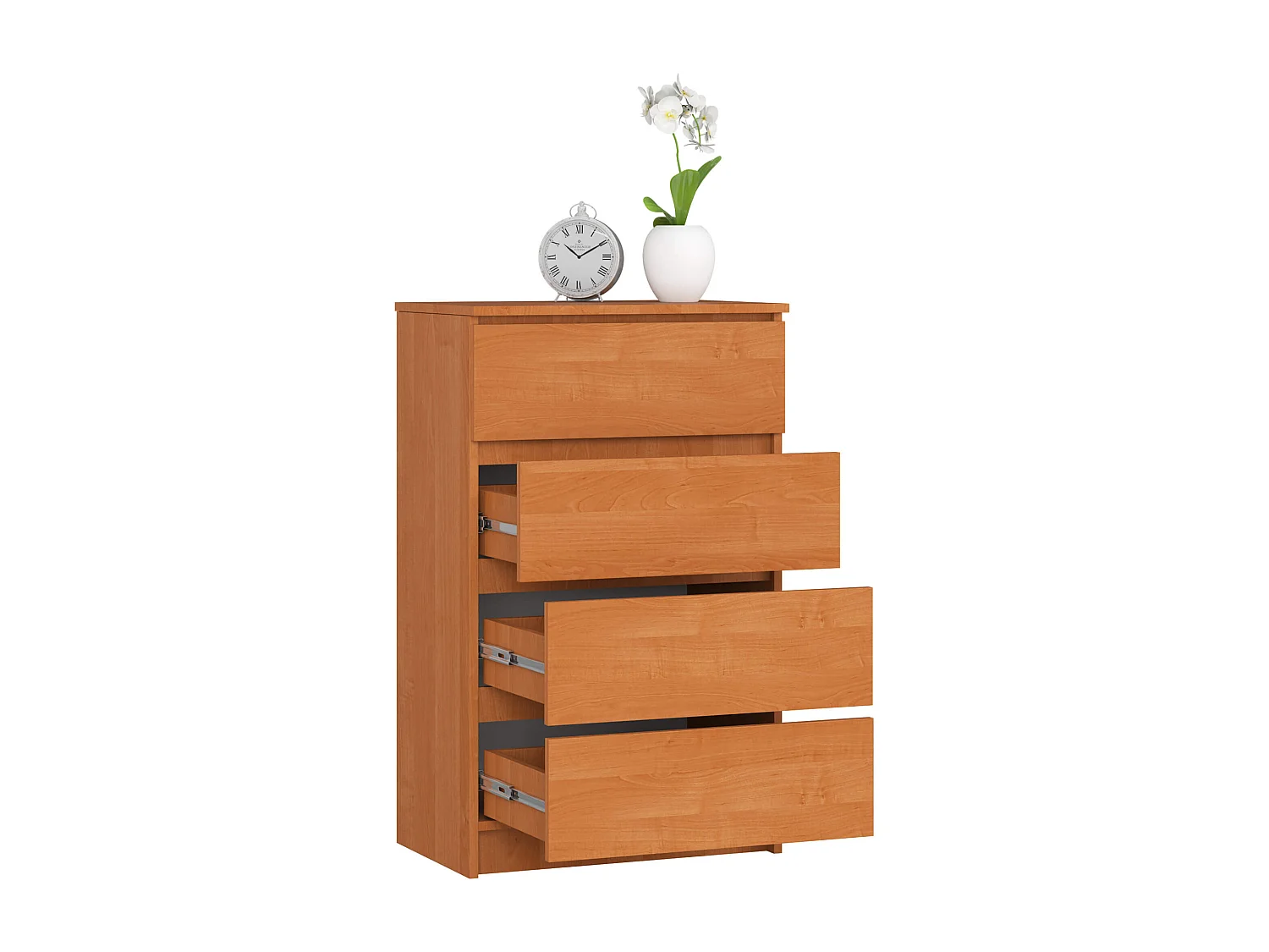 Kommode AKORD K60 Erle 60 cm 4 Schubladen B60 x H99 x T40 cm