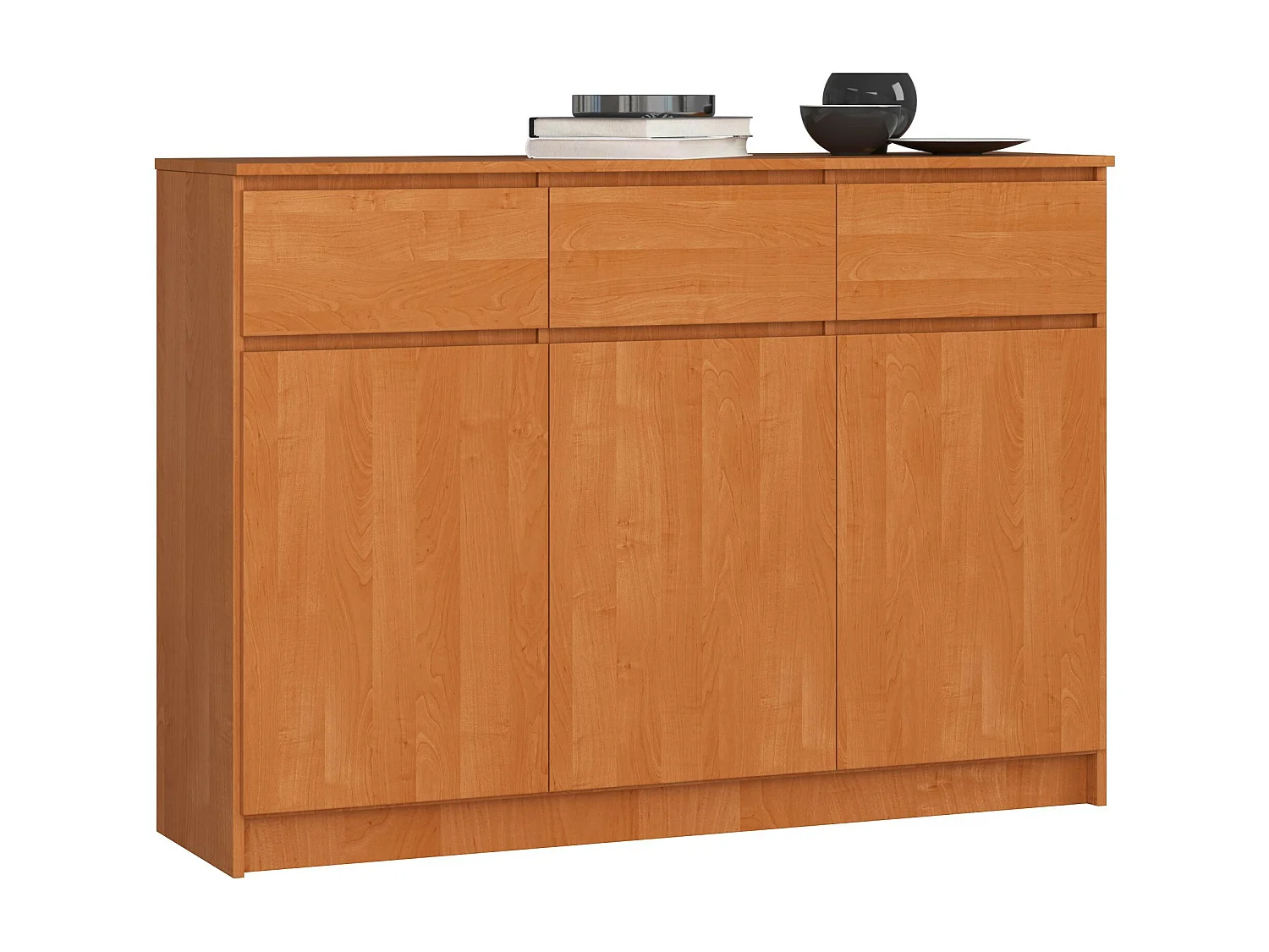 Cassettiera AKORD K140 Ontano 138 cm 3 ante 3 cassetti 138x40x99 cm