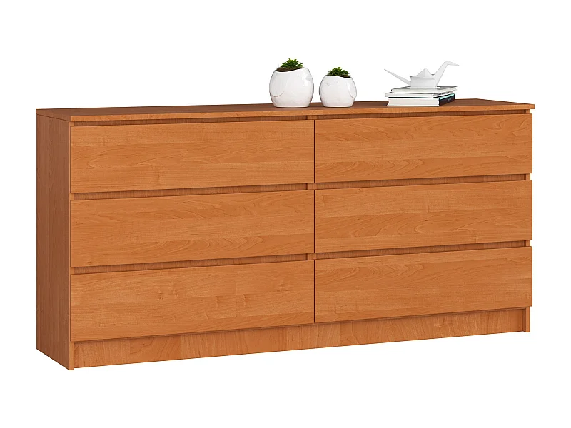Cassettiera AKORD K160 Ontano 160 cm 6 cassetti 160x40x77 cm