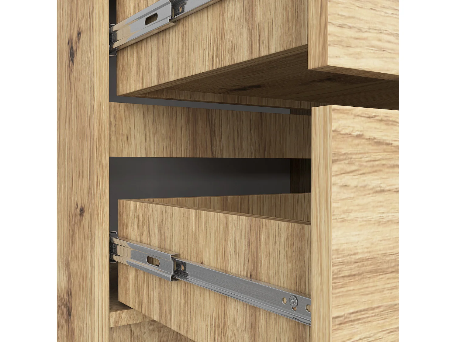 Artisan Eiken 4-Lade Standing Dressoir K60 - Elegant & Modern Design